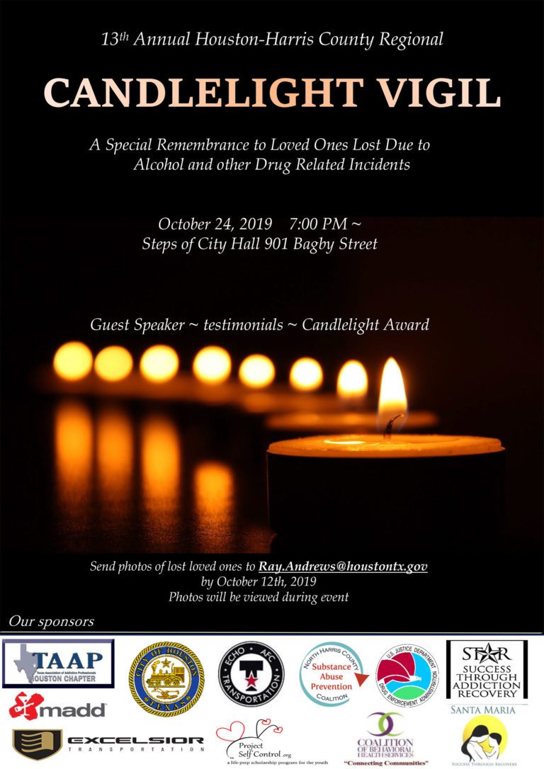 12th Annual HoustonHarris County Regional Candlelight Vigil TAAP Houston Chapter